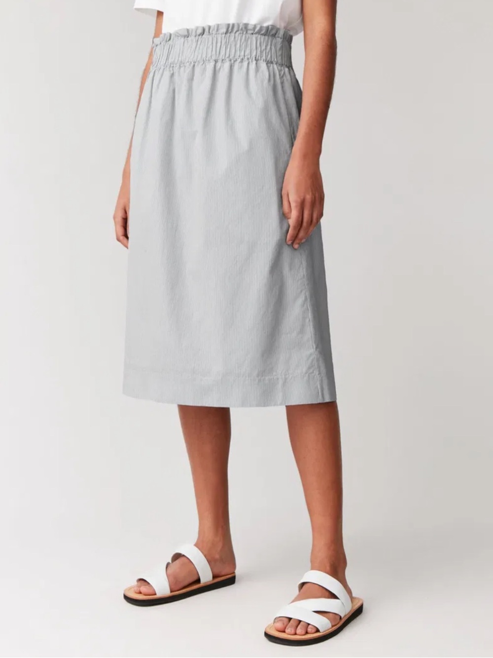 COS Striped Cotton Skirt